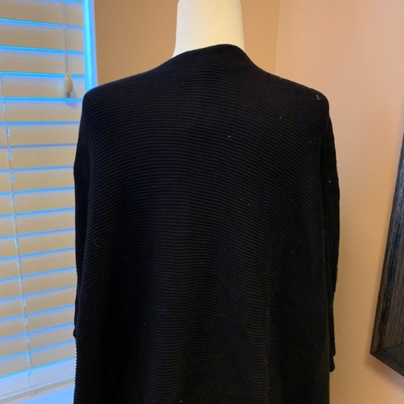 Marla Wayne open front black cardigan NWT M/L - Picture 5 of 6